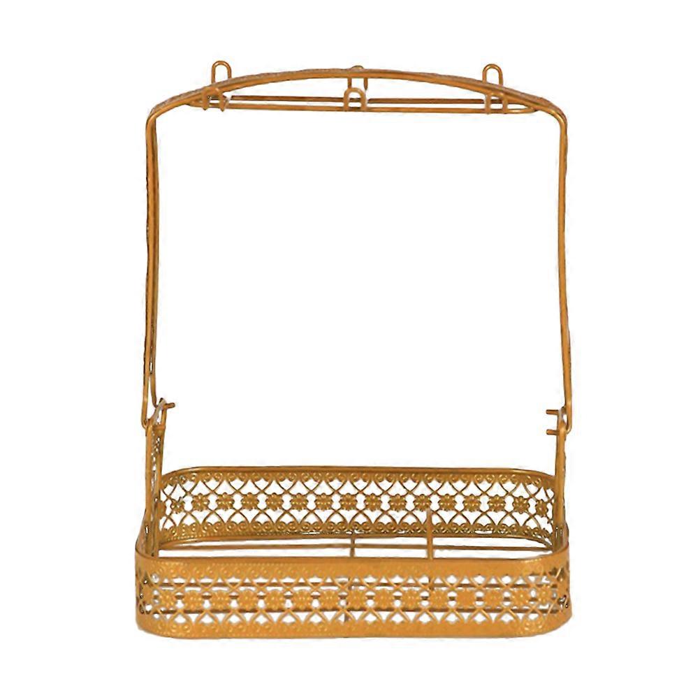 Handmade Cup Organizer Combining Functional Hooks and Sturdy Wire Basket