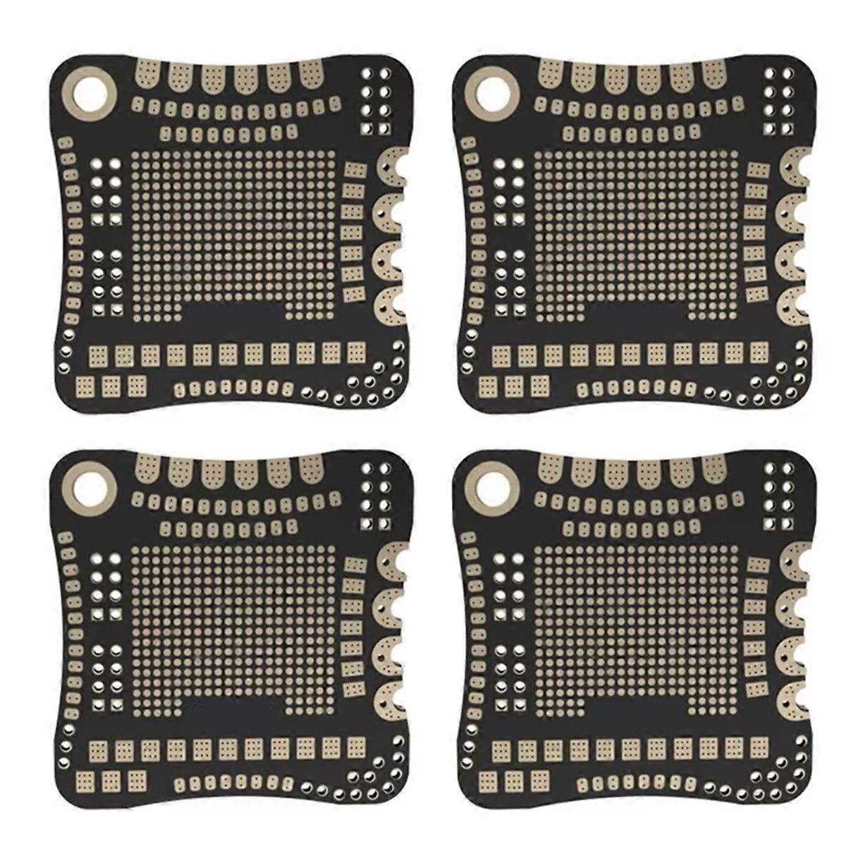4pcs PCB Welding Exercise Board Metal PCB Board for Soldering Practice for Flight Hobbyists Solderi
