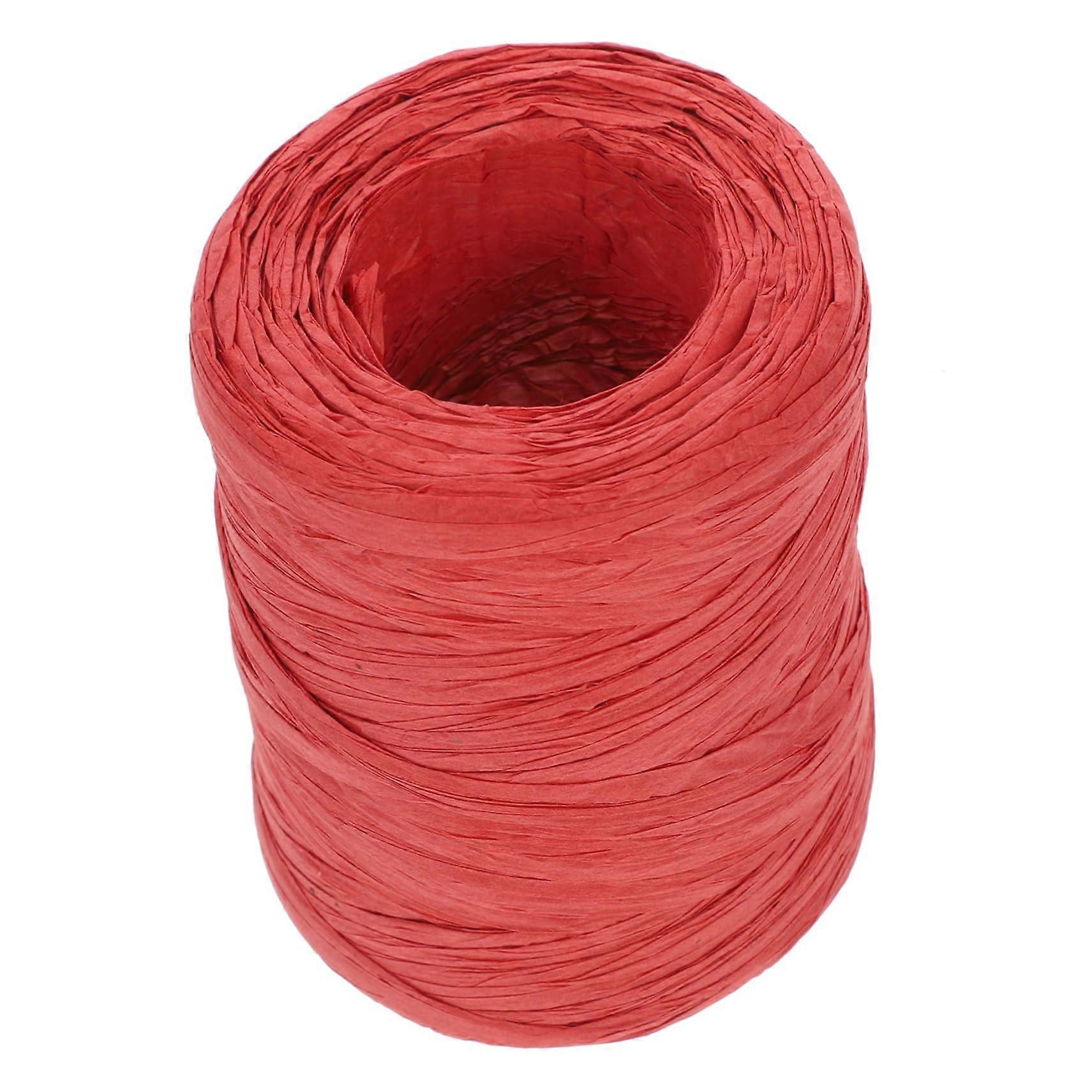 Raffia Paper Rope 1 Roll Environmentally Friendly Craft Material For Gift Wrapping Floral Decor Durable Reusable