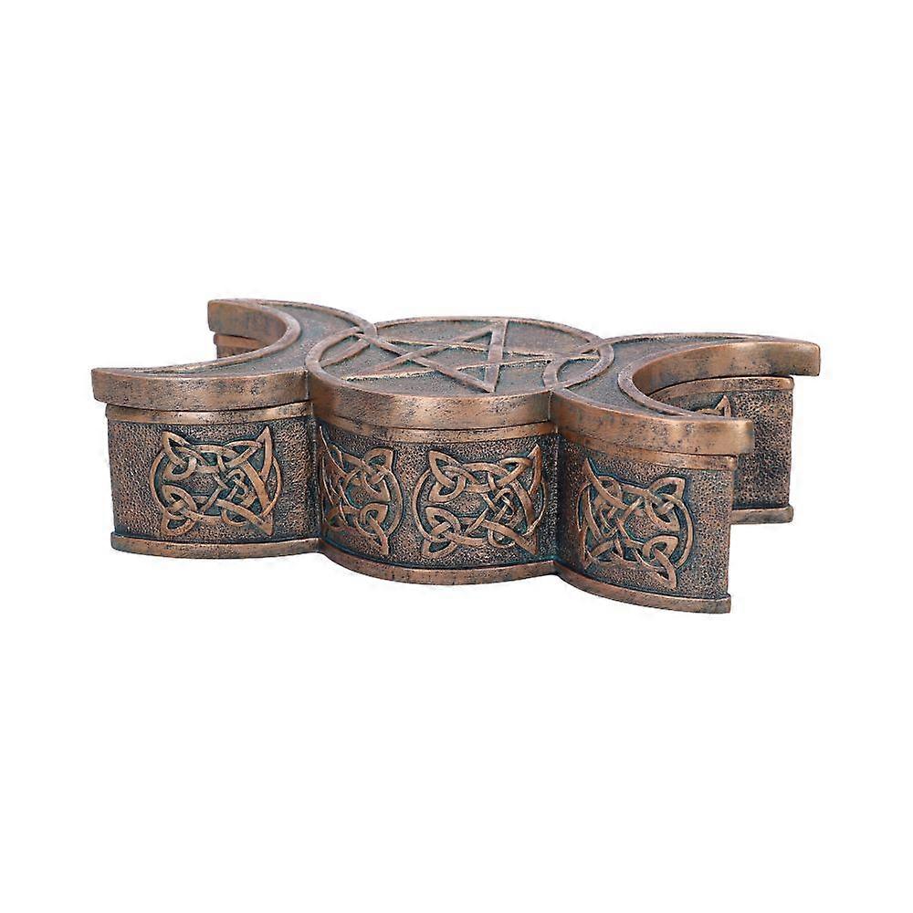 Triple Moon Bronze Trinket Box