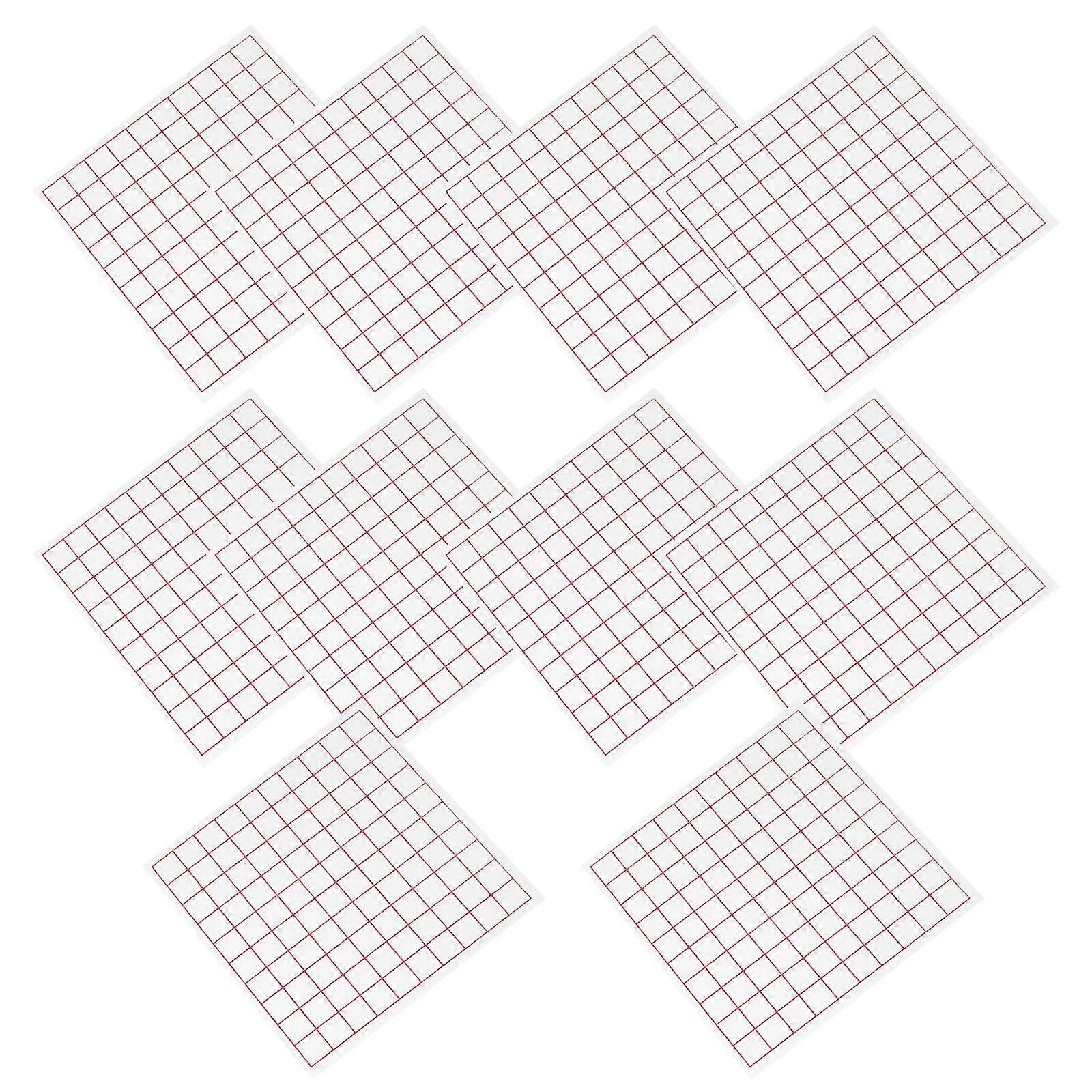 Plastic Area Measuring Tools Math Learning Students Area Measurement Square Grid Sheets 12 Sheets