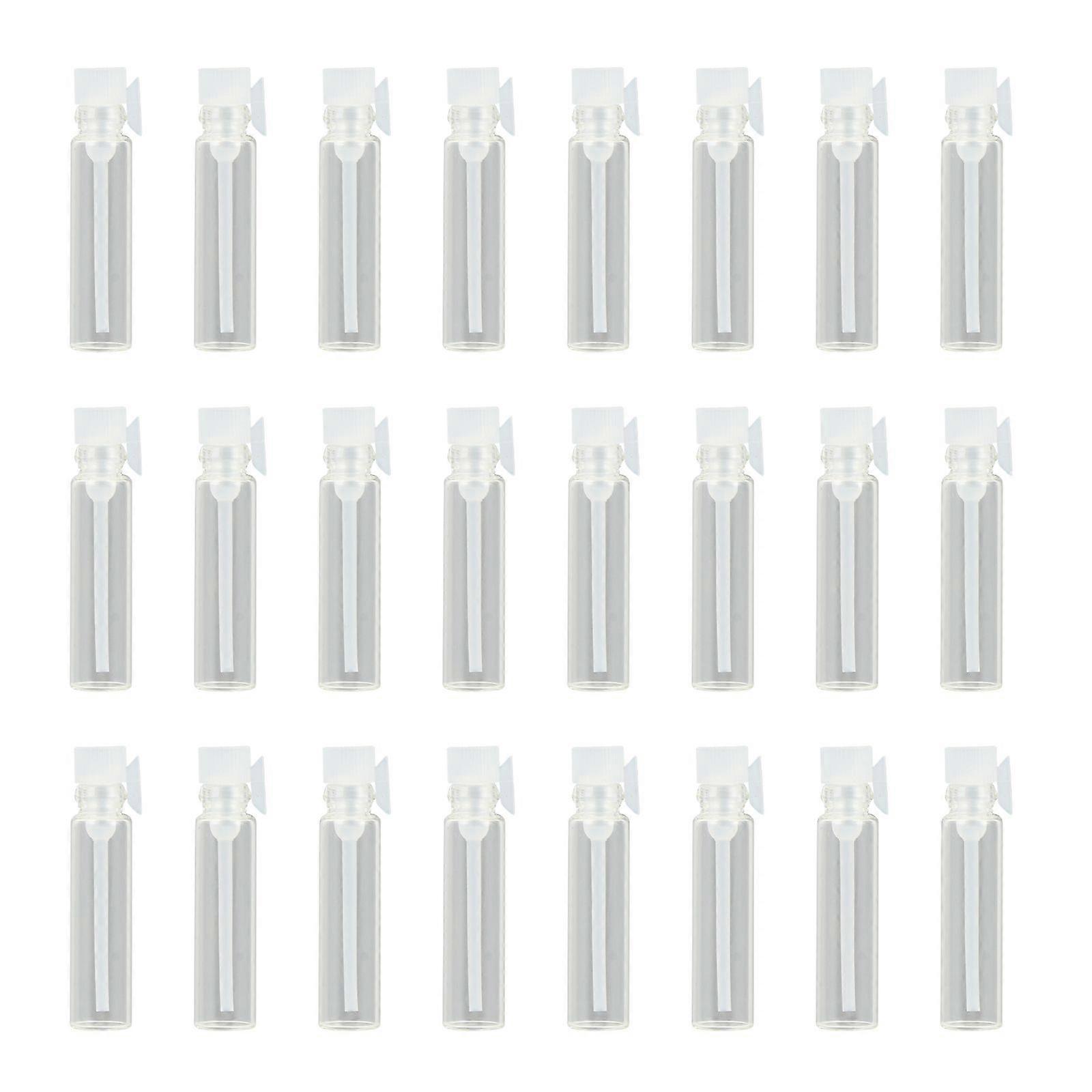 100pcs 1ML Empty Perfume Sample Bottles Glass Refillable Sample Vial Containers
