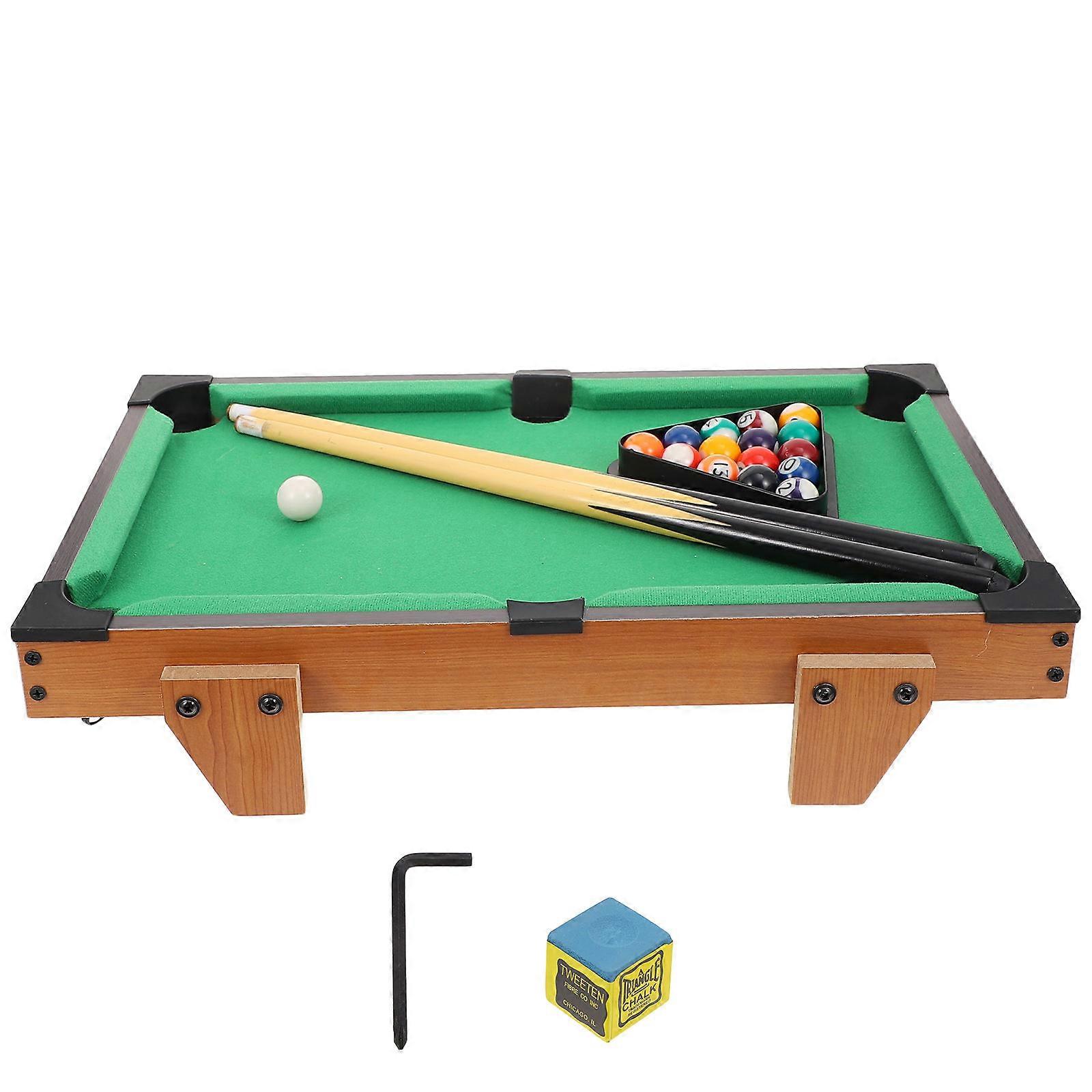 Compact Mini Billiard Table for Competitive Pool Games, Impact Resistant Surface, Indoor Family Entertainment & Hand Eye Coordination Playset