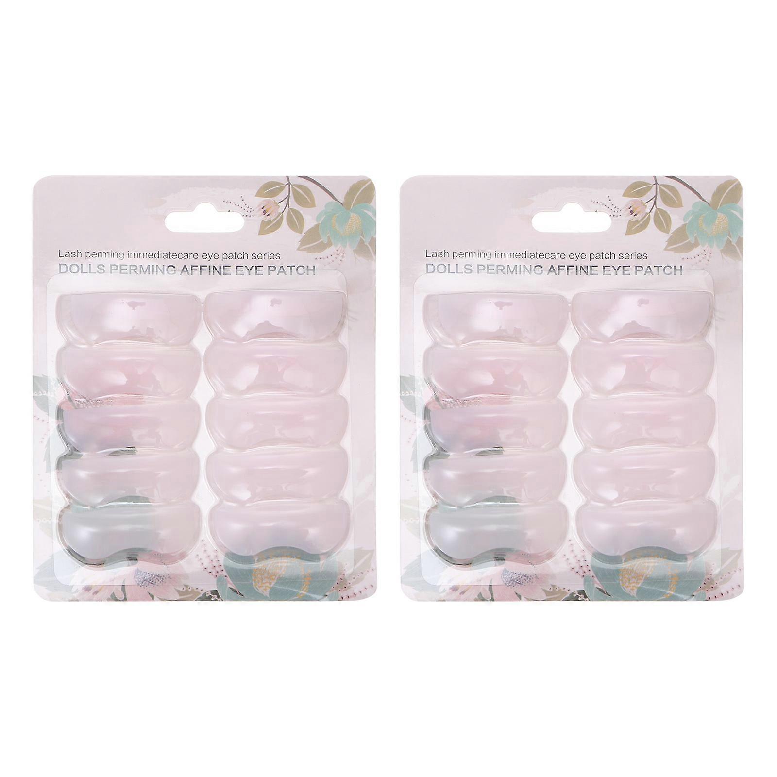 Silicone Eye Patches Reusable Eyelash Perming Curler Shield Pads Beauty Salon Use 4x1.5cm 20Pack