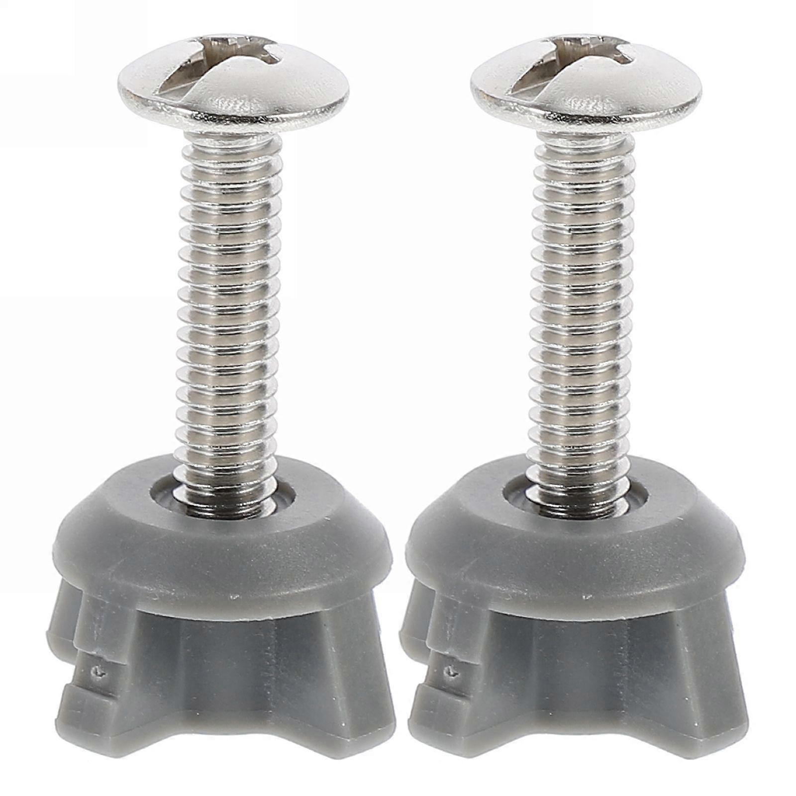 Toilet Seat Screws Practical Durable Expansion Rust-resistant Grey 4X2.5X2.5CM 2Pcs
