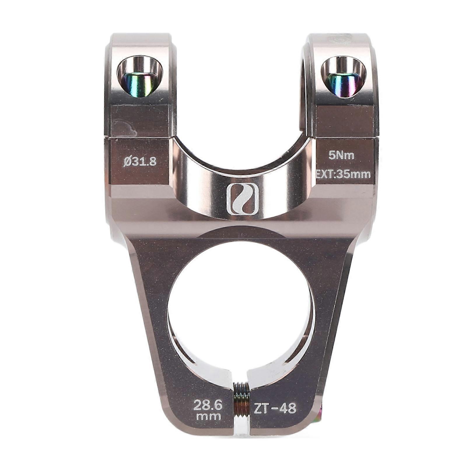 Potence de vélo de montagne 31,8 mm en alliage d'aluminium, légère, courte, pour guidon de remplacement, en titane