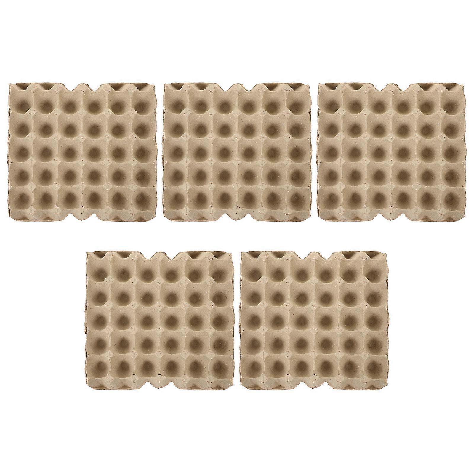 Egg Holders Paper Pulp For Packaging Items 11.6X11.6X1.6in Reusable 5Pcs