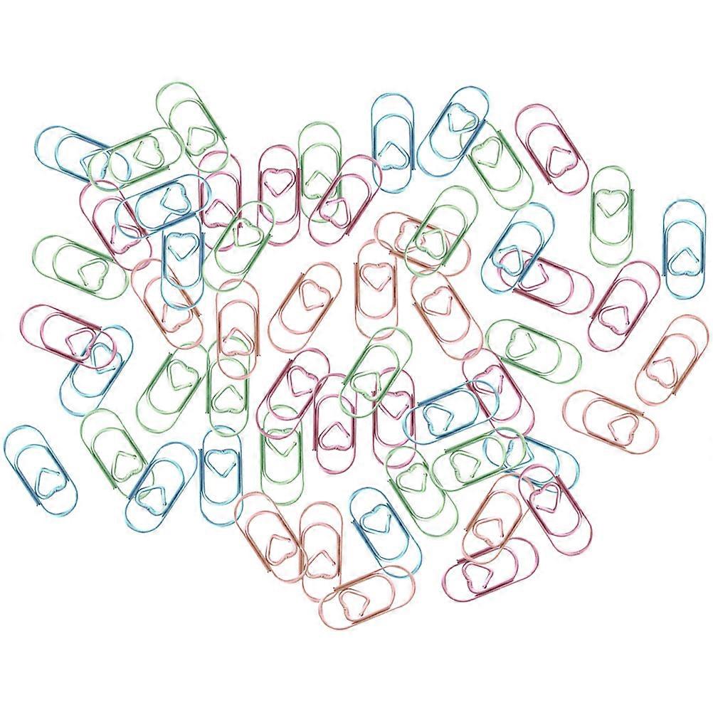 Decorative Metal Paper Clips Small Clips Office Supplies Creative Paper Clip Home Use Craft Enthusiasts 2.00X0.90X0.10cm 200Pcs