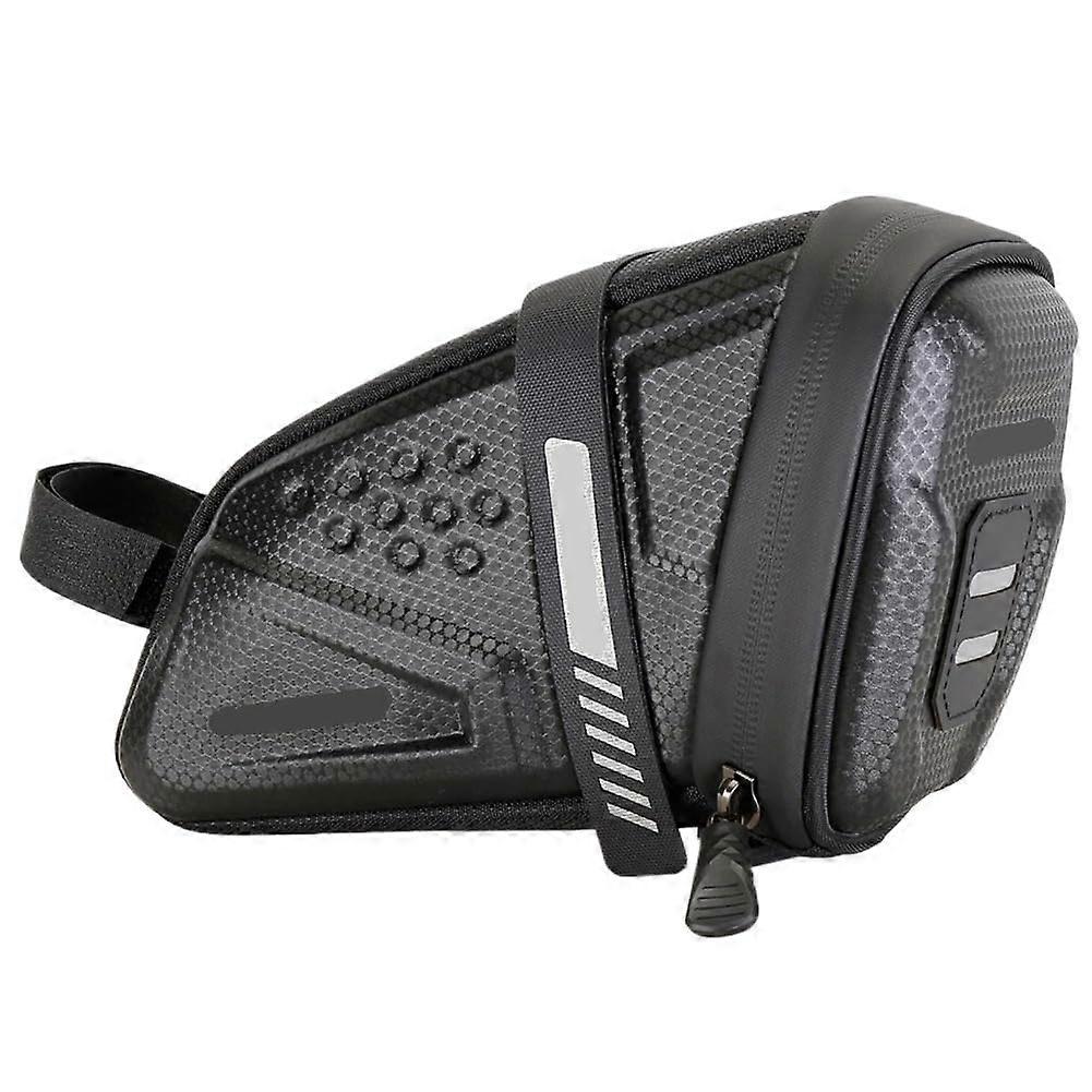 1L Bicycle Saddle Bag EVA Hard Shell Reflective MTB Rear Tool Bag Style A