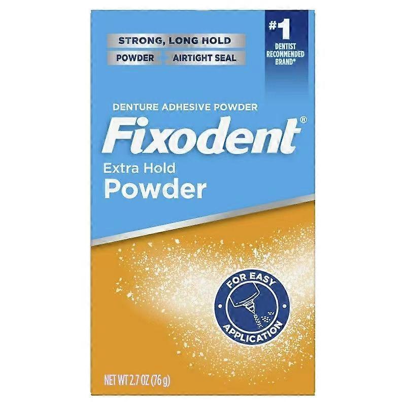 Fixodent extra håll protesen lim pulver, 2,7 oz