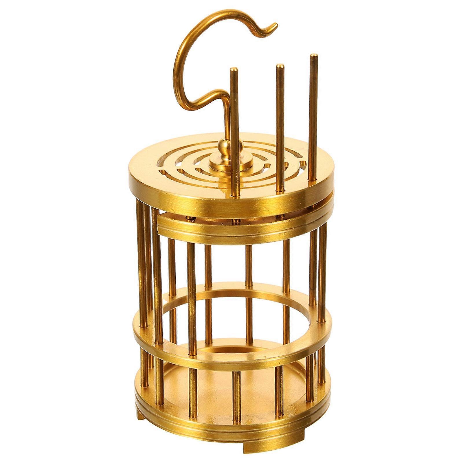 Perfume Bird Cage Display Small Animal Cage Elegant Design Brass 10.50X5.00X5.00CM Hamsters 1Pack