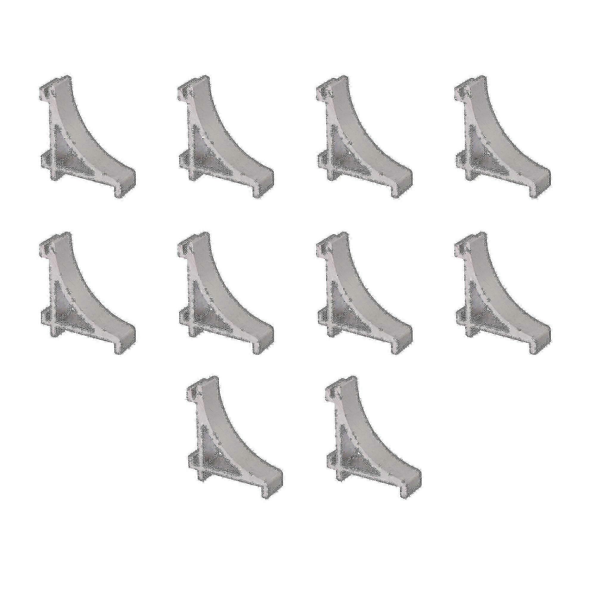 10 Pieces 2.3cm Alloy Silver Refrigerator Shelf Hooks