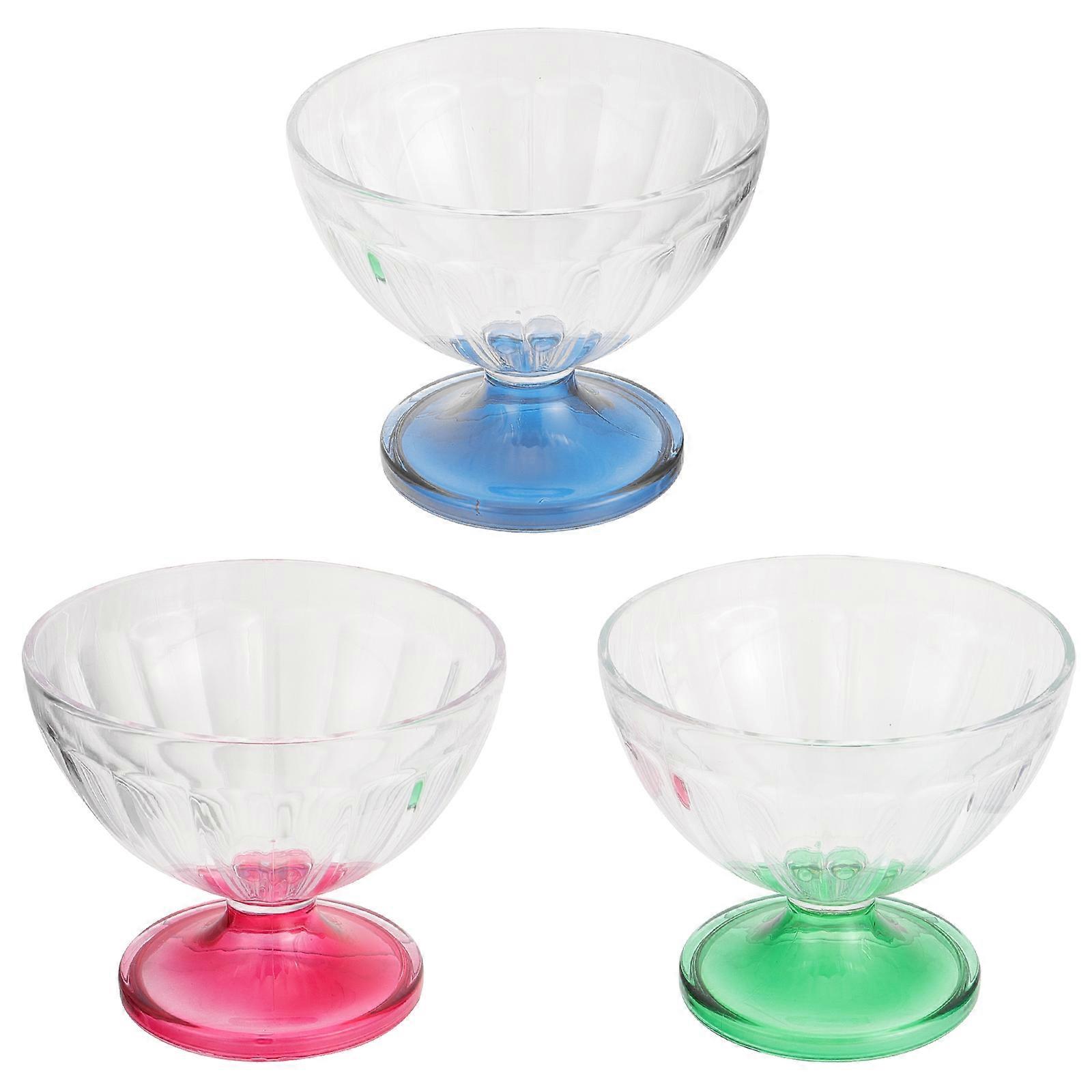 3pcs Dessert Cups Ice Cream Cups Plastic Party Cocktail Toasting Cups