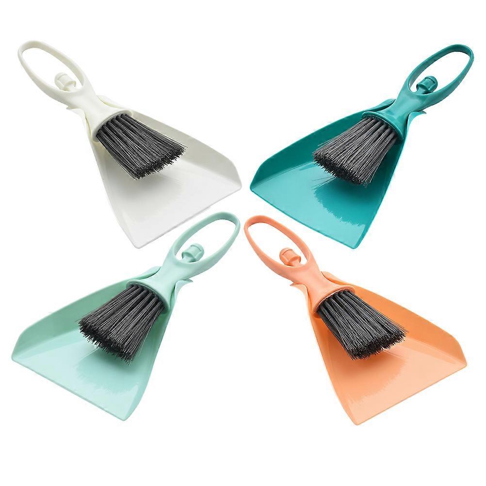 Compact Design Table Cleaning Broom With Dustpan Car Interior Cleaning 4 Sets