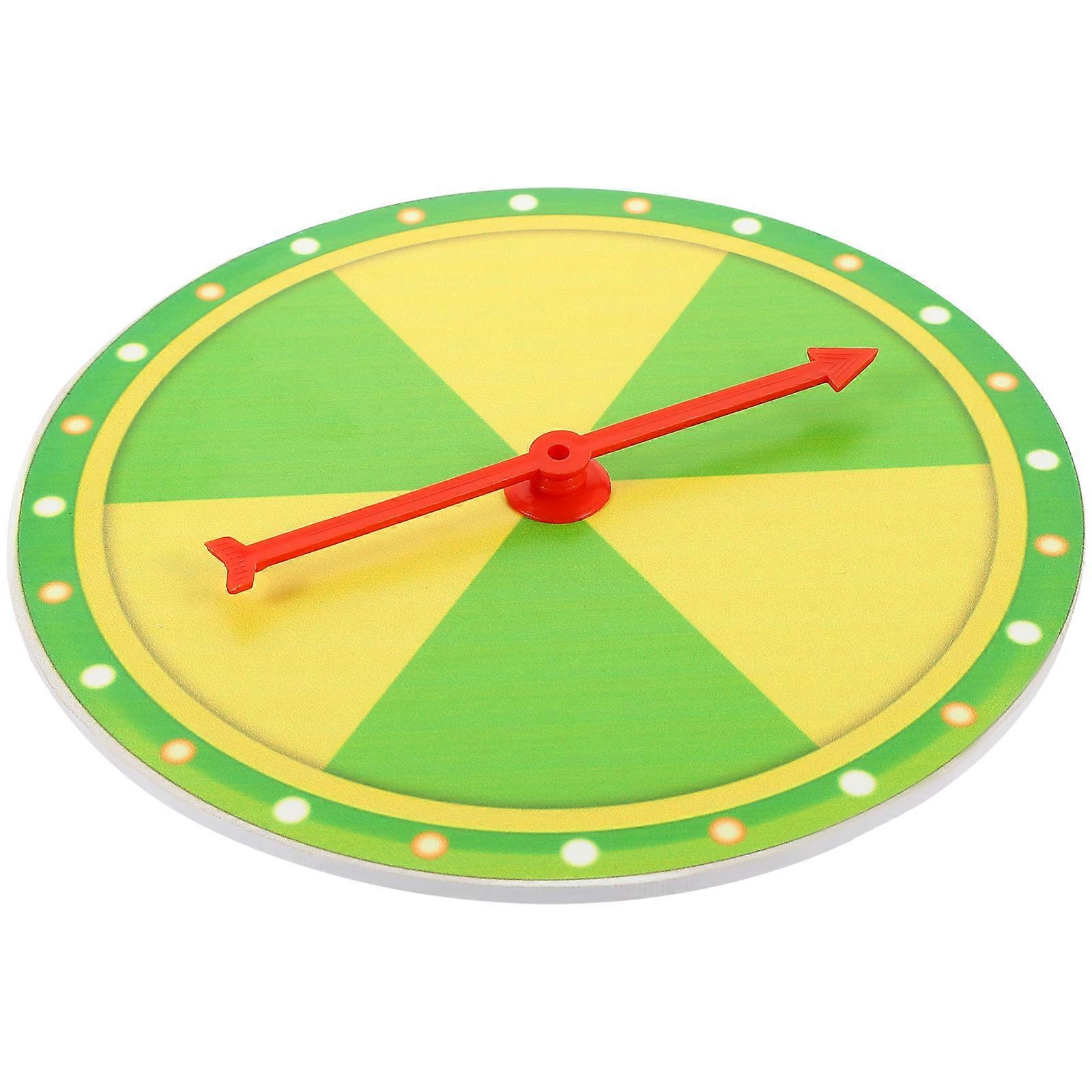 Wheel with Blank Spaces for Custom Awards Fun Creative Prize Turntable for Kids and Adults Green PVC 1pc
