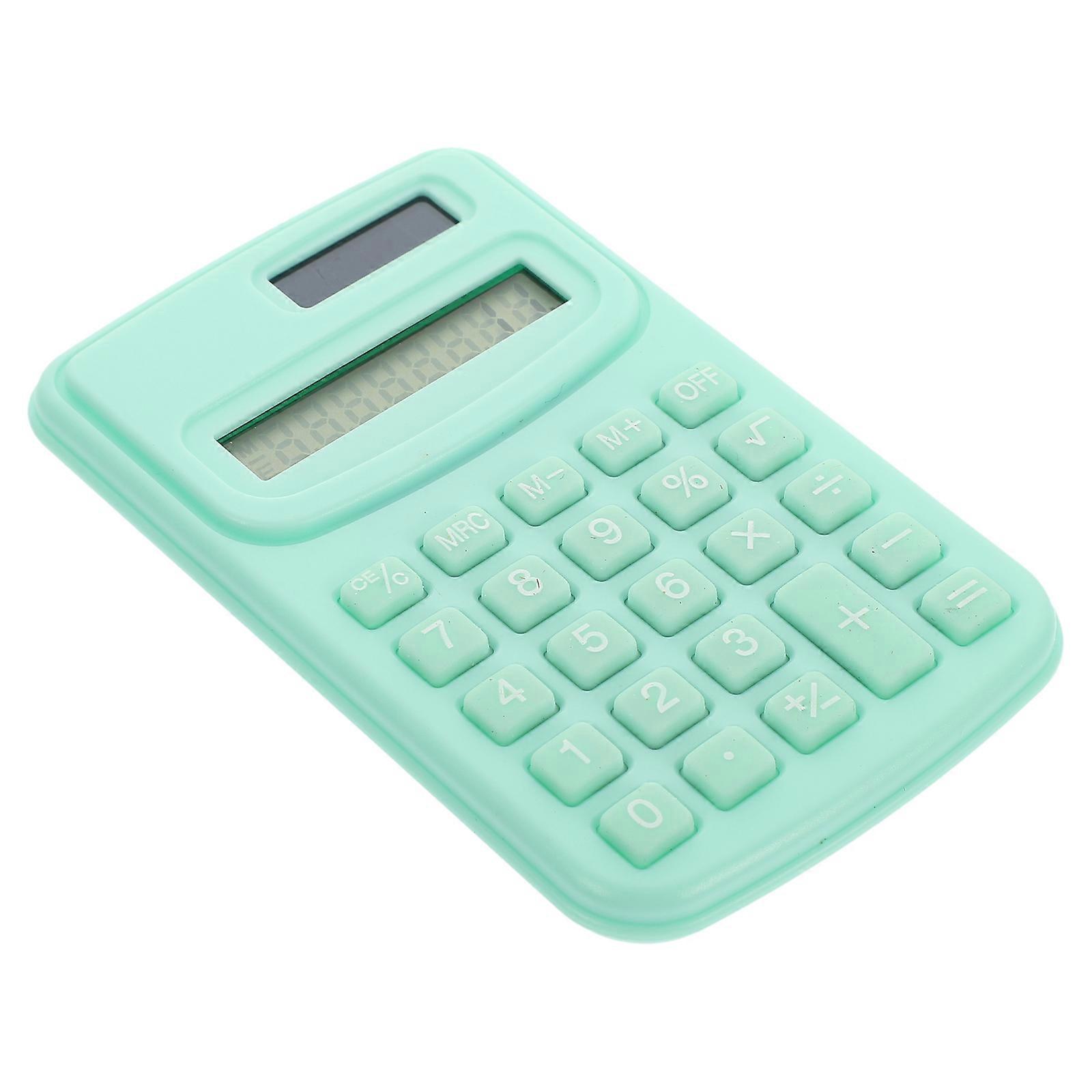 Portable Lightweight Pocket Calculator for Students and Office Use Simple Design with Display, Plastic and Silicone Material, Easy to Carry and