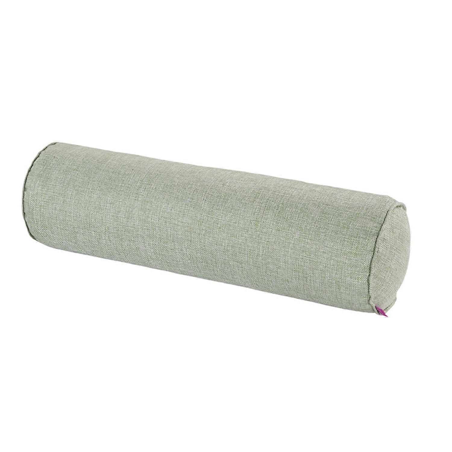 Green Decorative Neck Roll Pillow, Versatile Sofa Cushion, Travel Neck Support 20x120 cm, Soft Stylish Design for Home and Relaxation