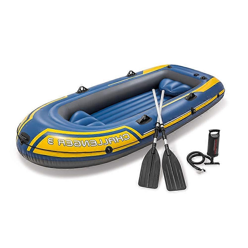 3person PVC thickened inflatable kayak with aluminum paddle