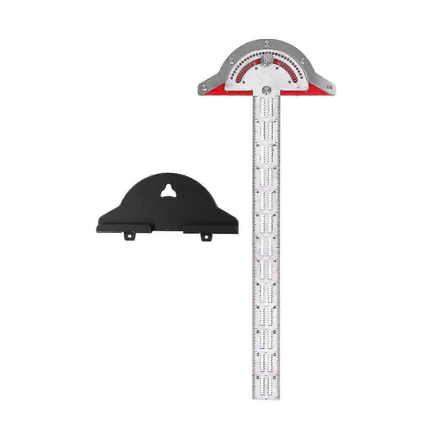Woodworkers Edge Ruler Adjustable Accurate Durable Protractor Angle Finder with Accessory for Carpenter Woodworking Tool