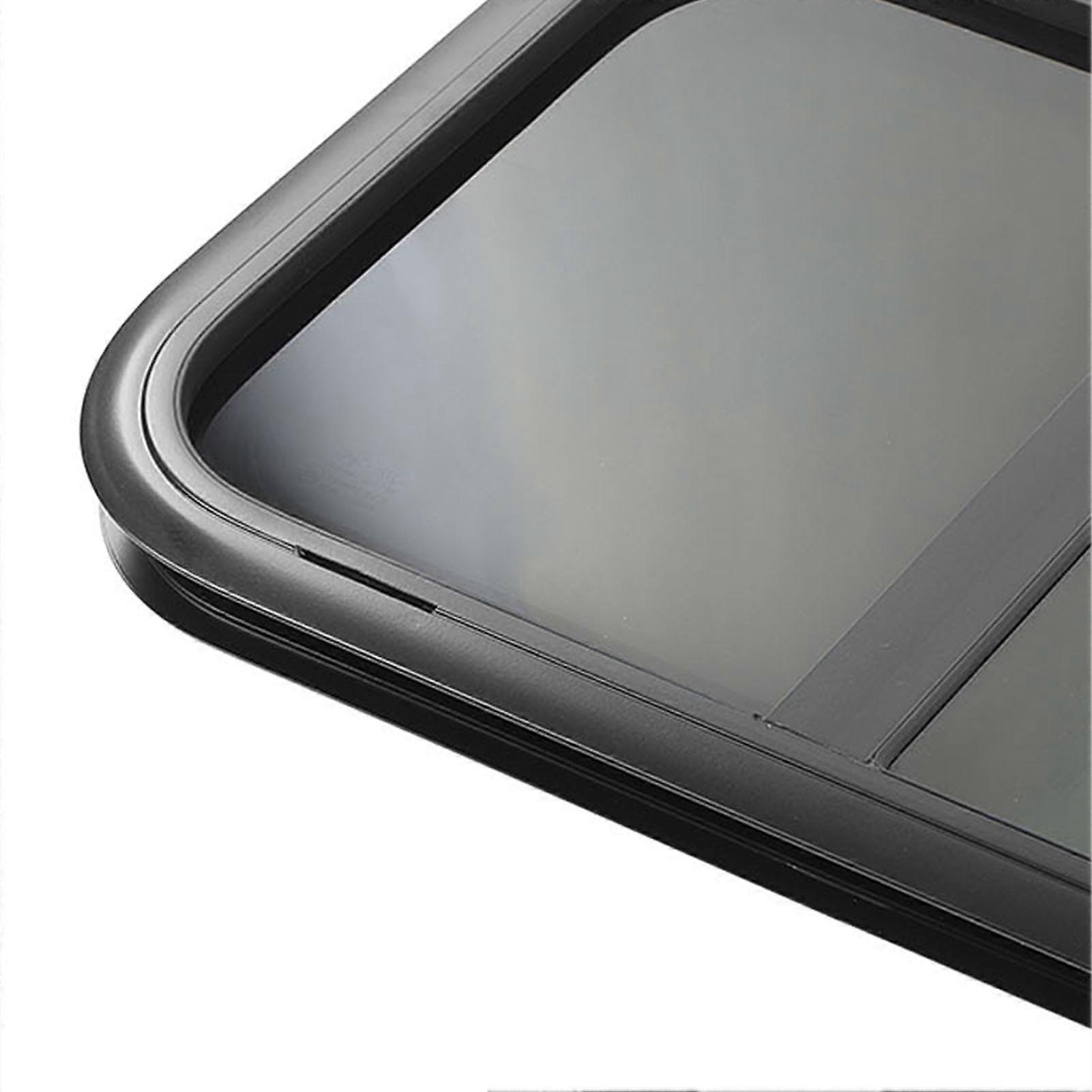 RV Window UV Protection Insect Screen Black Perfect Seal RV Sliding Window Universal for Caravan Camper Trailers 48‑53mm/1.9‑2.1in Wall Thickness