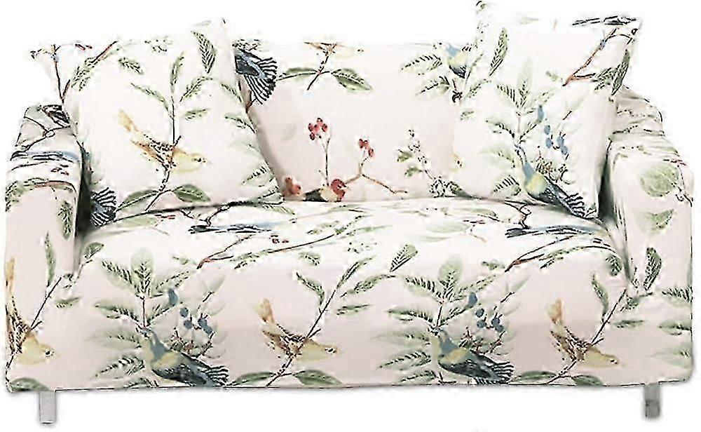 Jacquard Sofa Cover With Elastic Fit And Floral Design