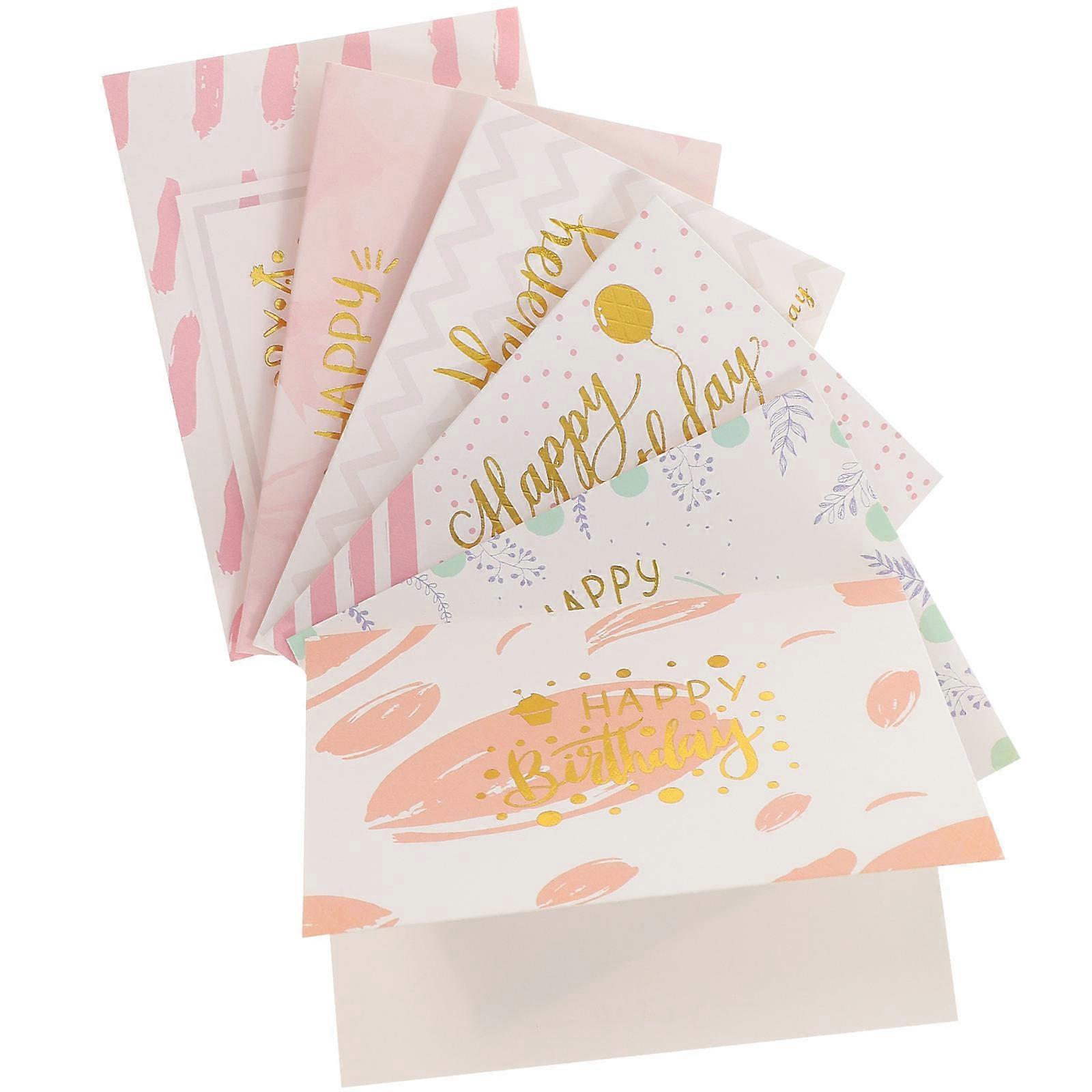 Birthday Greeting Card Special Occasions White Card Paper Soy Ink Printing 60Pcs