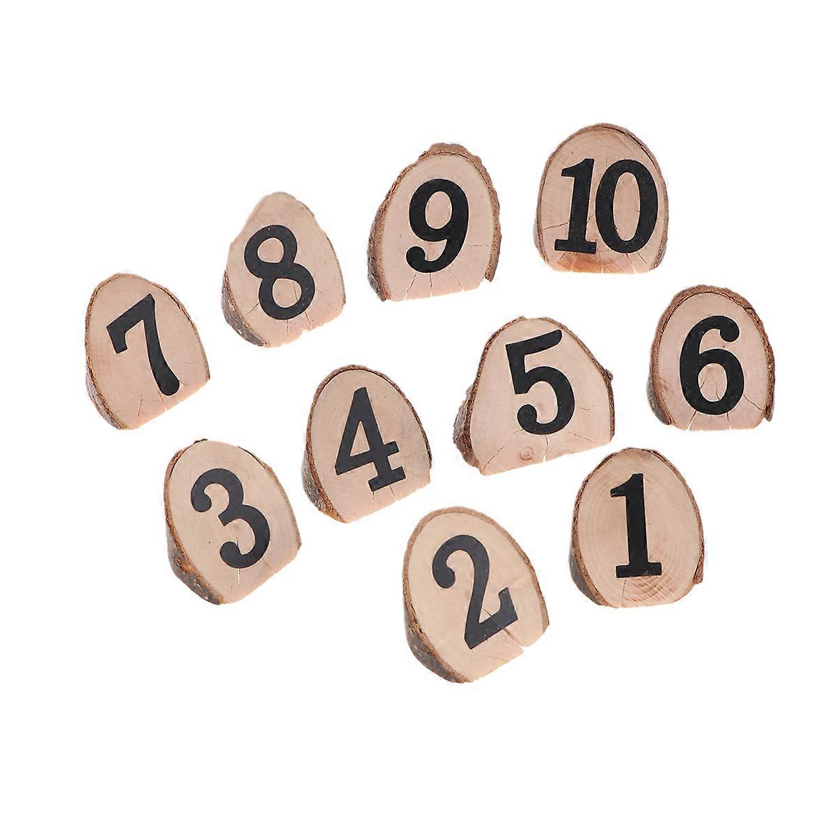 Wedding Reception Decorations Wooden Table License Plate Cards Adults Rustic Style Table Setting Decor 10Pcs