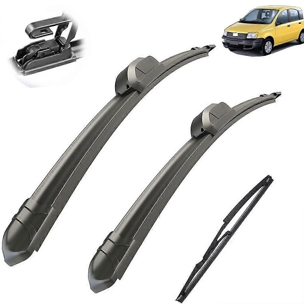 Car Wiper for Fiat Panda 169 20032012 Front Rear 22'16'13' (3 Wipers)