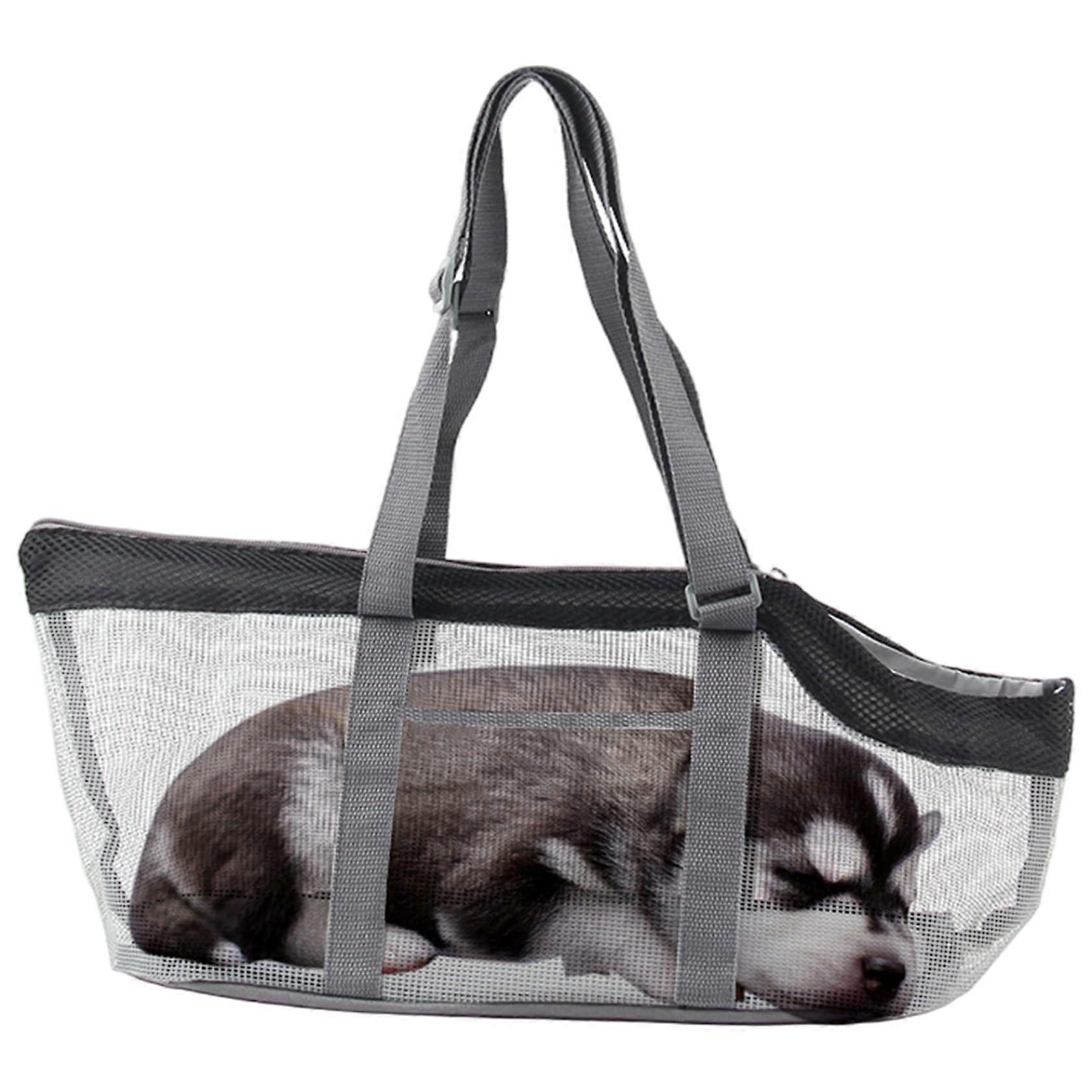 Pet Carrier, Mesh Cat Bag with Adjustable Handle, Lightweight and Breathable Pet Backpack for Cats and Small Animals