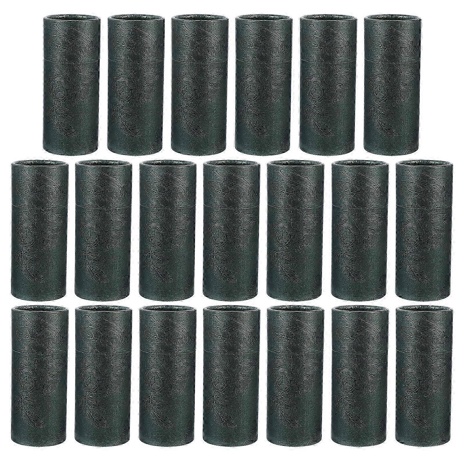20pcs زجاجة زيت ورقة اسطوانة شكل صناديق التعبئة صناديق البني ورقة هدية مربعات
