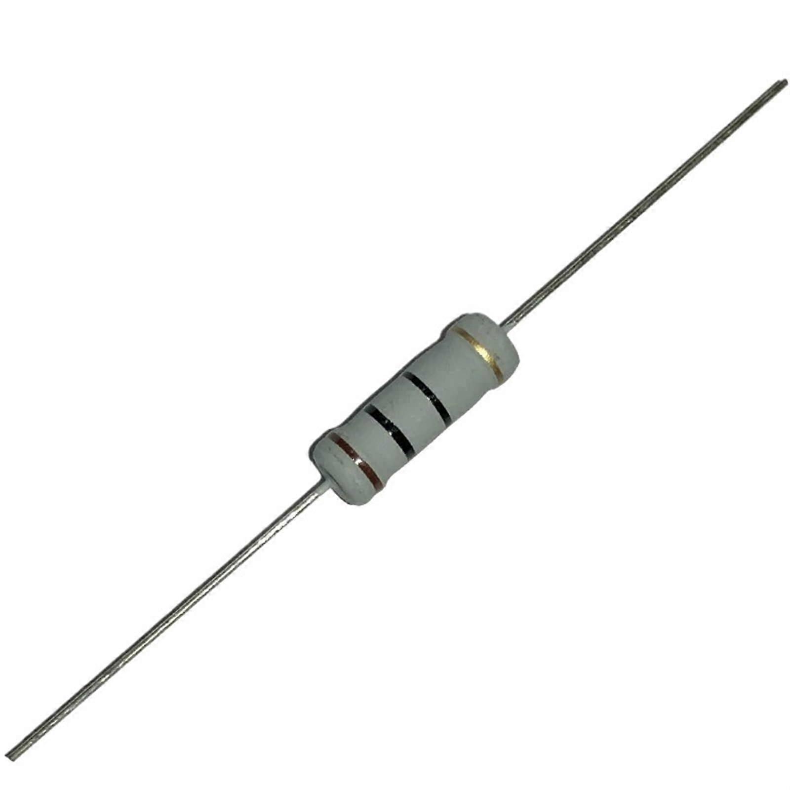 Carbon Film Resistor Kit, 5W 5% Tolerance, Assorted Values, 10 Pieces