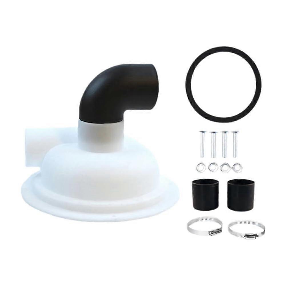 Zyklonfilter For Woodworking Dust Collector With Elbow Fitting - DIY Particle Board Cyclone Separator Lid Construction