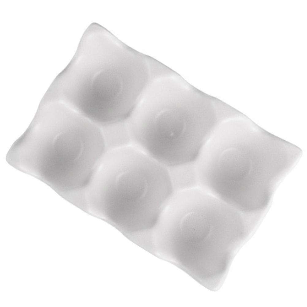 Egg Organizer For Fridge Ceramic Multi Grid Storage Solution Fresh Keeping 1Pack
