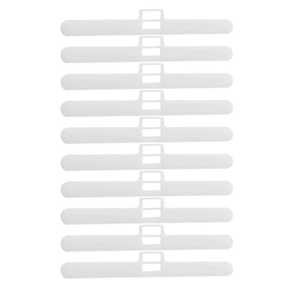 10PCS Double Hole Curtain Hanging Plates for Vertical Blind Repair – White PP Replacement Parts for Blinds and Curtains