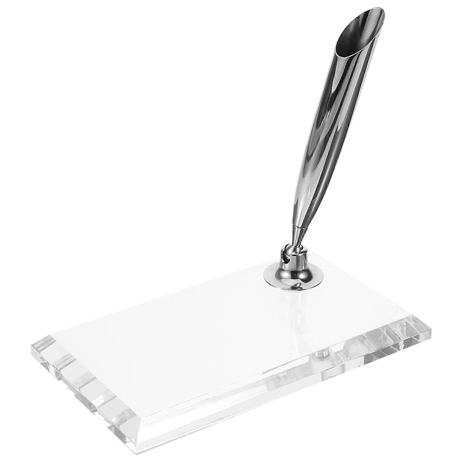 Acrylic Single Pen Holder for Desk with Assorted Color Great for Decor and Organizing 3.5 Inches Tall