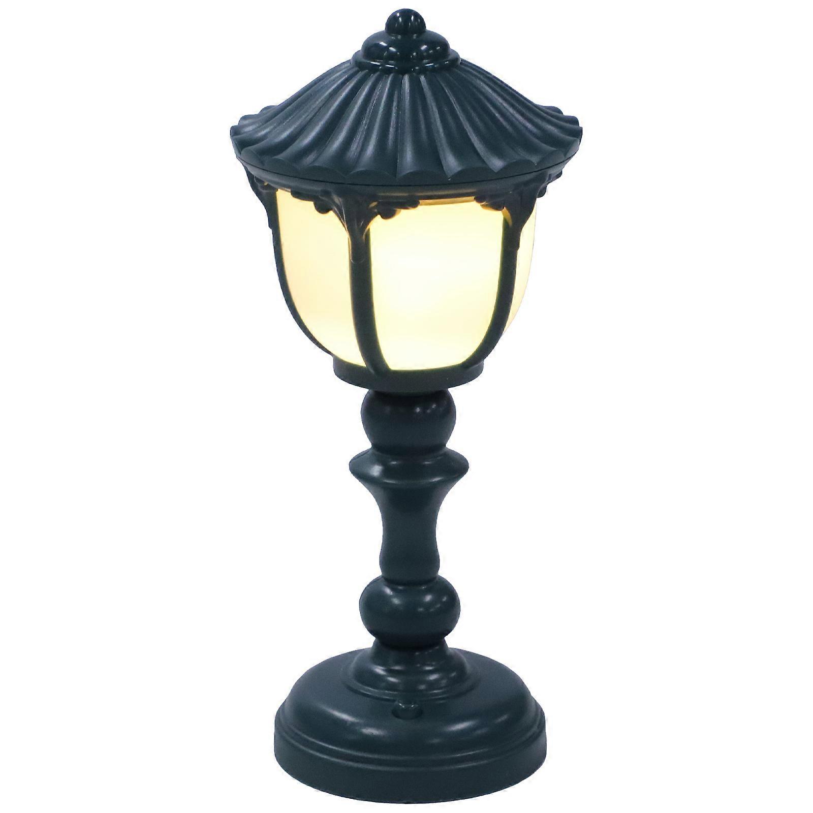Retro Night Light for Decor Dark Green ABS Material Practical and Decorative Bedroom Bedside Lamp 4.7 Inches