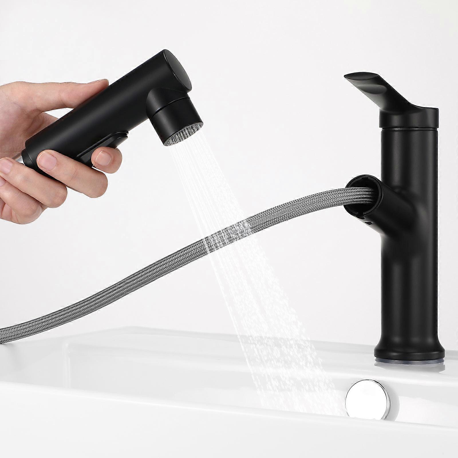 Rotatable Kitchen Sink Mixer Tap Single Handle Pull Down Faucet Polished Chrome for Home or Business Use Elegant Design for Kitchen or Bathroom