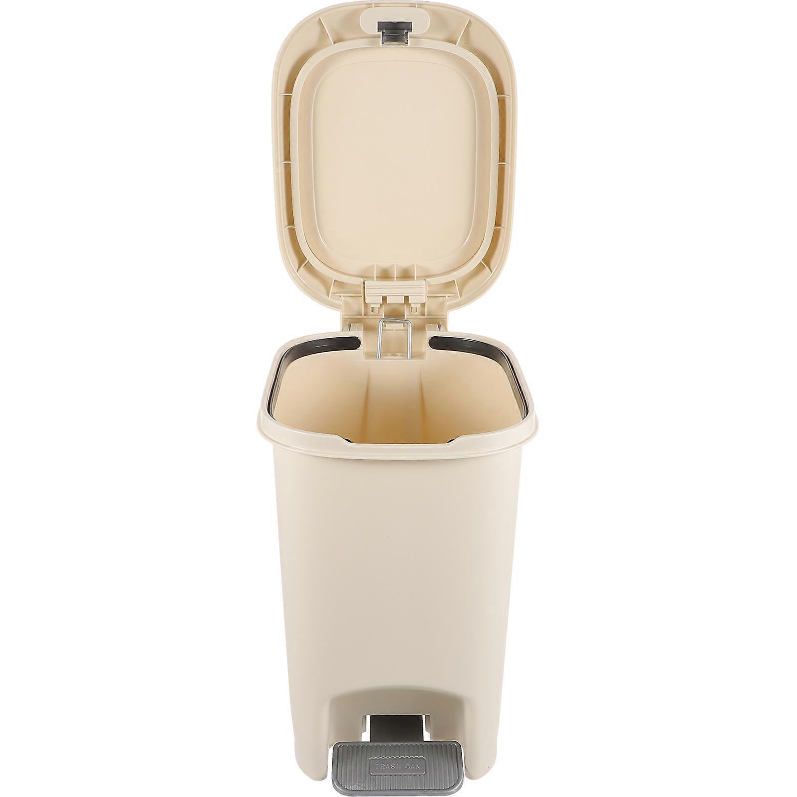 Trash Can Foot Pedal Multi-Function Step-on Waste Container 8L Household