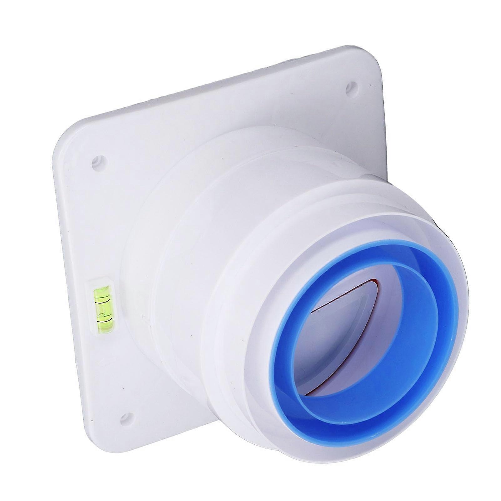 Range Hood Check Valve Prevents Backflow of Thickened Kitchen Exhaust Valve Pipe Tube Rear Penetration Damper with Bubble Level