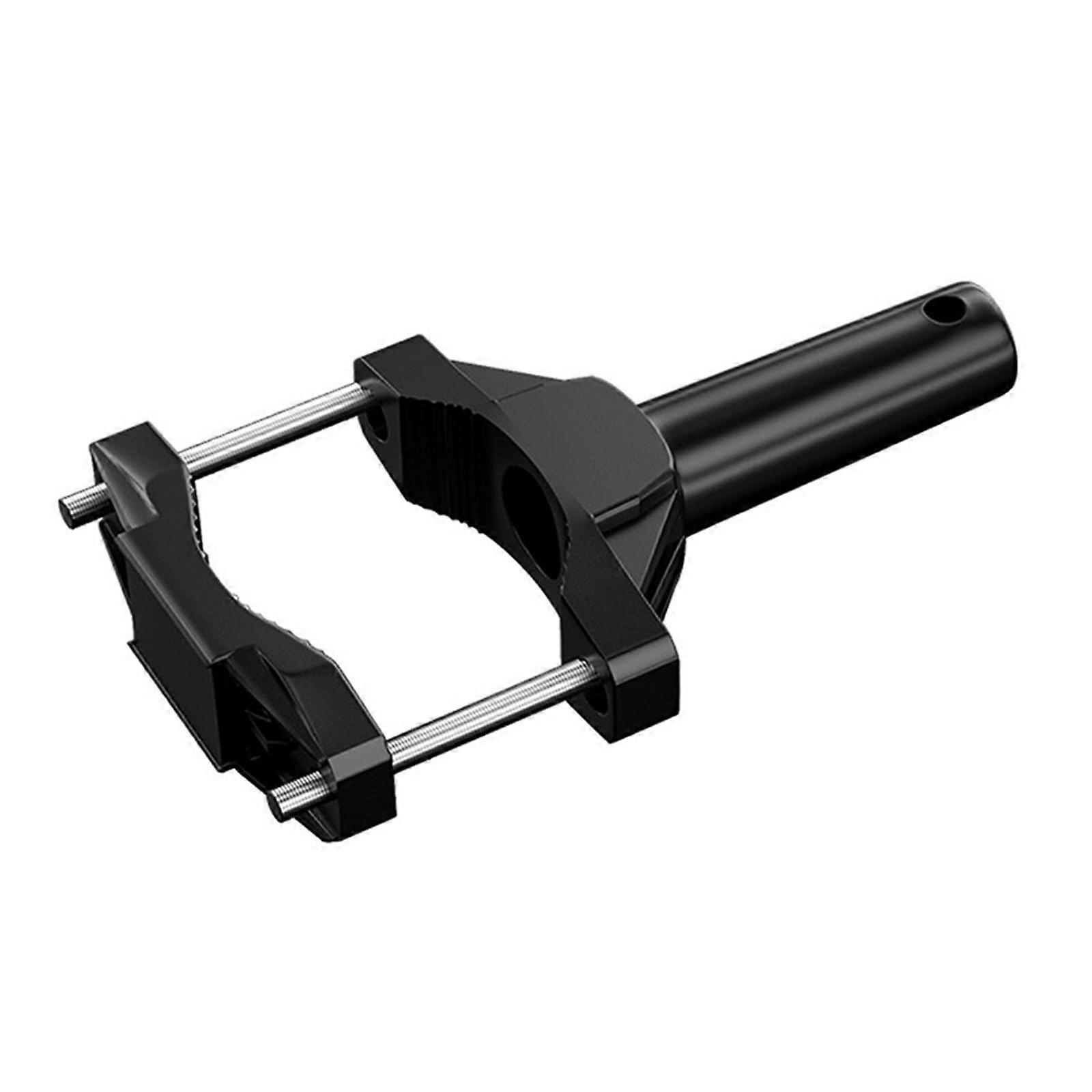 Universal Motorcycle Headlight Mounting Bracket Extension, Adjustable Black Frame Support for Modified Bumpers