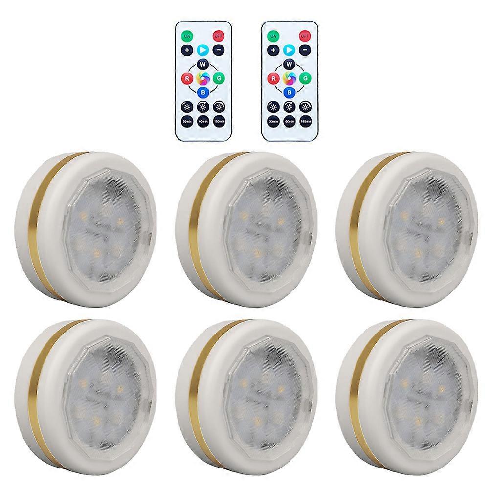 RGB Night Lights LED Decorative Lamps 1 Set For Cabinet Use Remote-Controlled Design Perfect For Home Lighting