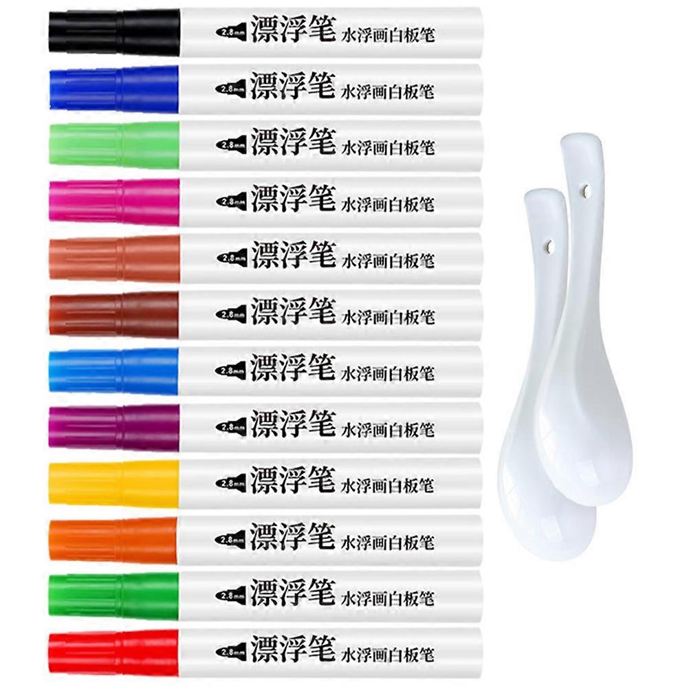 Colorful Water Floating Pens Erasable Markers Whiteboard Paint Tools for Imagination Creativity Art Projects