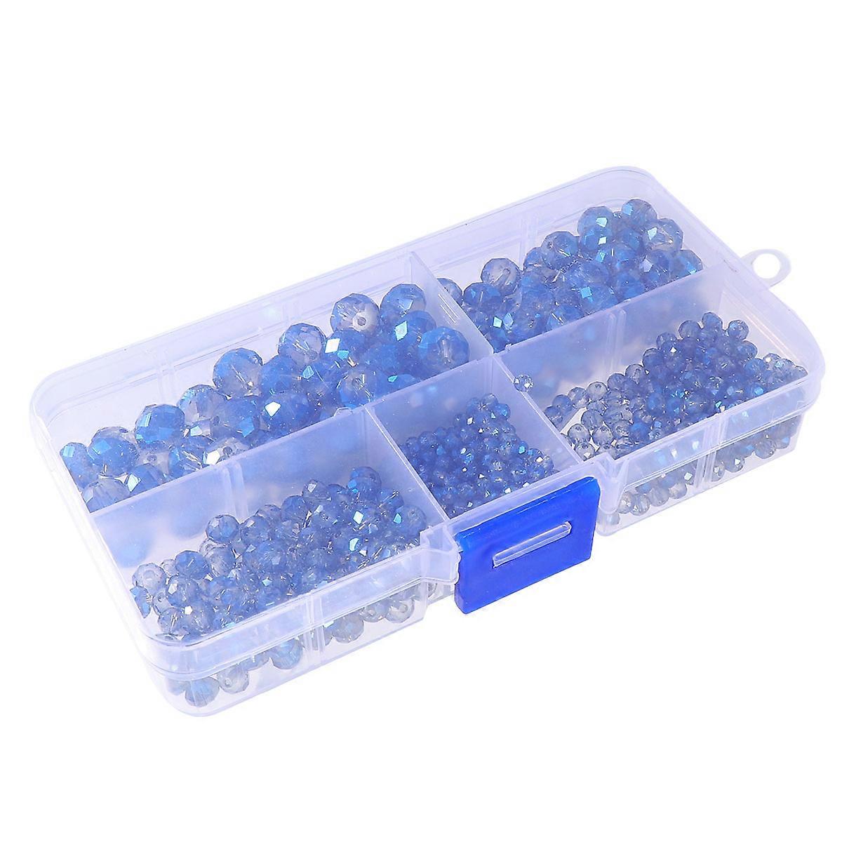 DIY Jewelry Accessory Flat Glass Beads 710Pcs Colorful Plating Ideal For Crafting Projects Necklaces And Bracelets