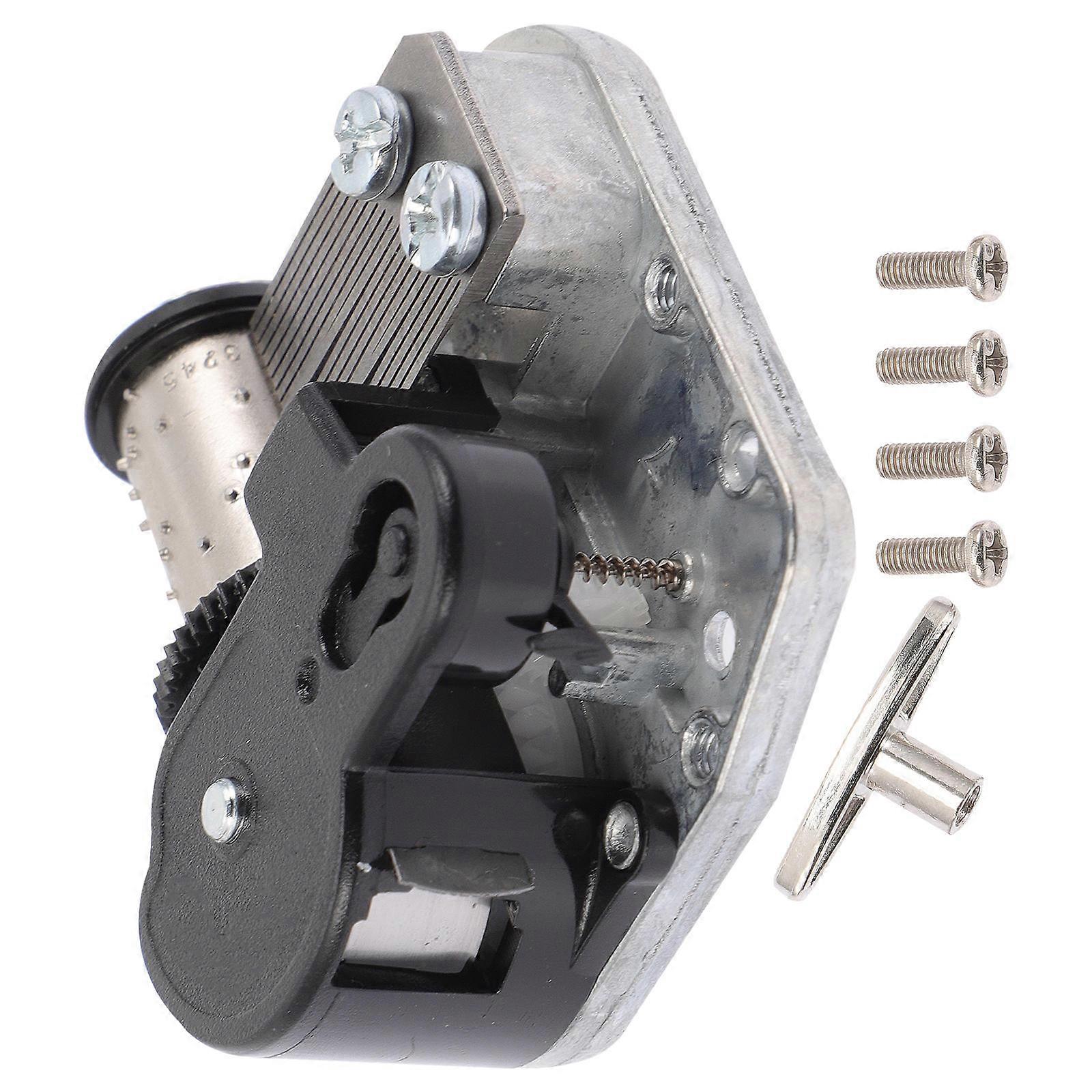 DIY Black Iron Musical Box Movement for Mini Rewind Music Box Perfect for Gifts and Crafts