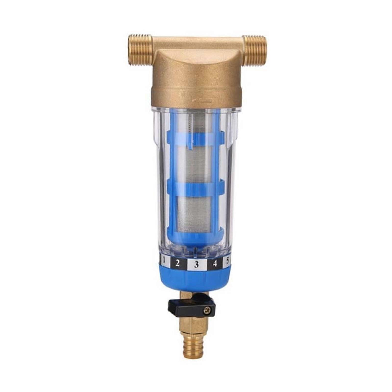 Water Filtration System New Stainless Steel Copper Whole-House Water Filter With Pre-Filter Mesh And Backwash