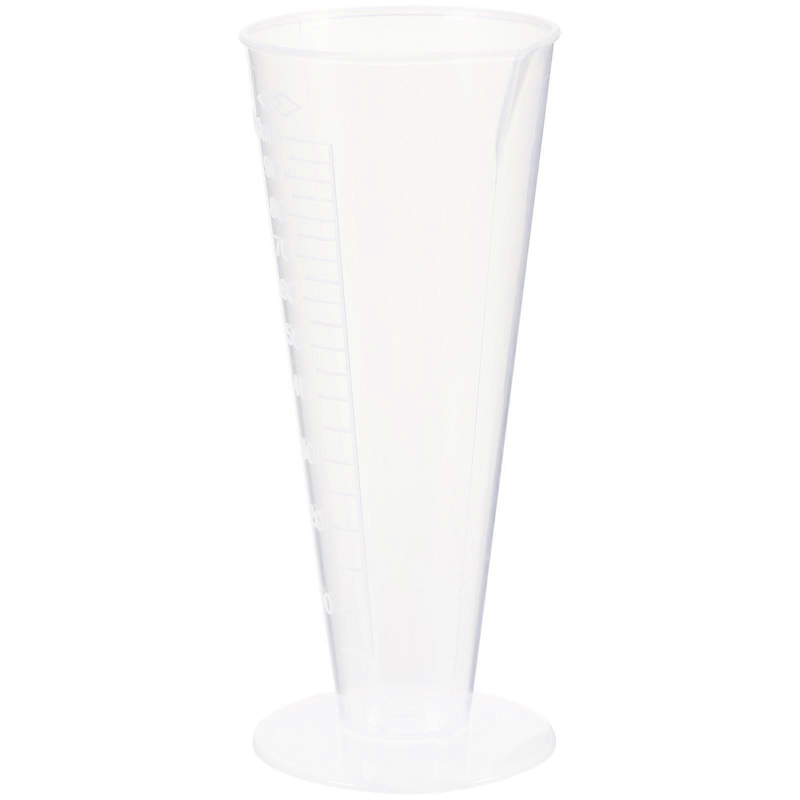 Measuring Beaker 100ml Kitchen Laboratory Grade Transparent PP Material Lightweight 56mm Mouth Diameter