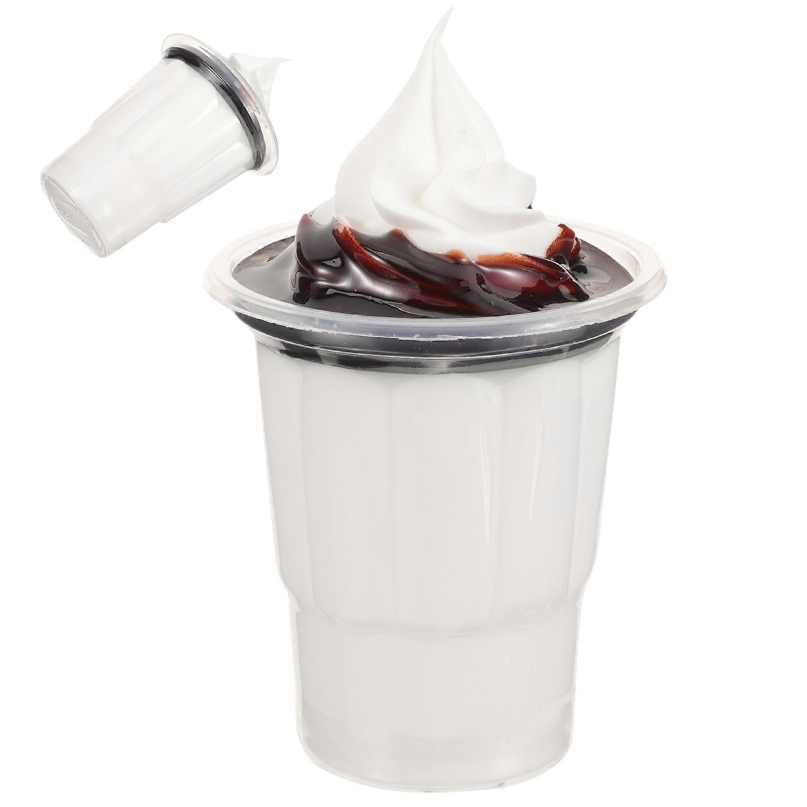Realistic Ice Cream Display Prop 14X8.5CM Simulated Ice Cream Cone Commercial Display 1Pcs