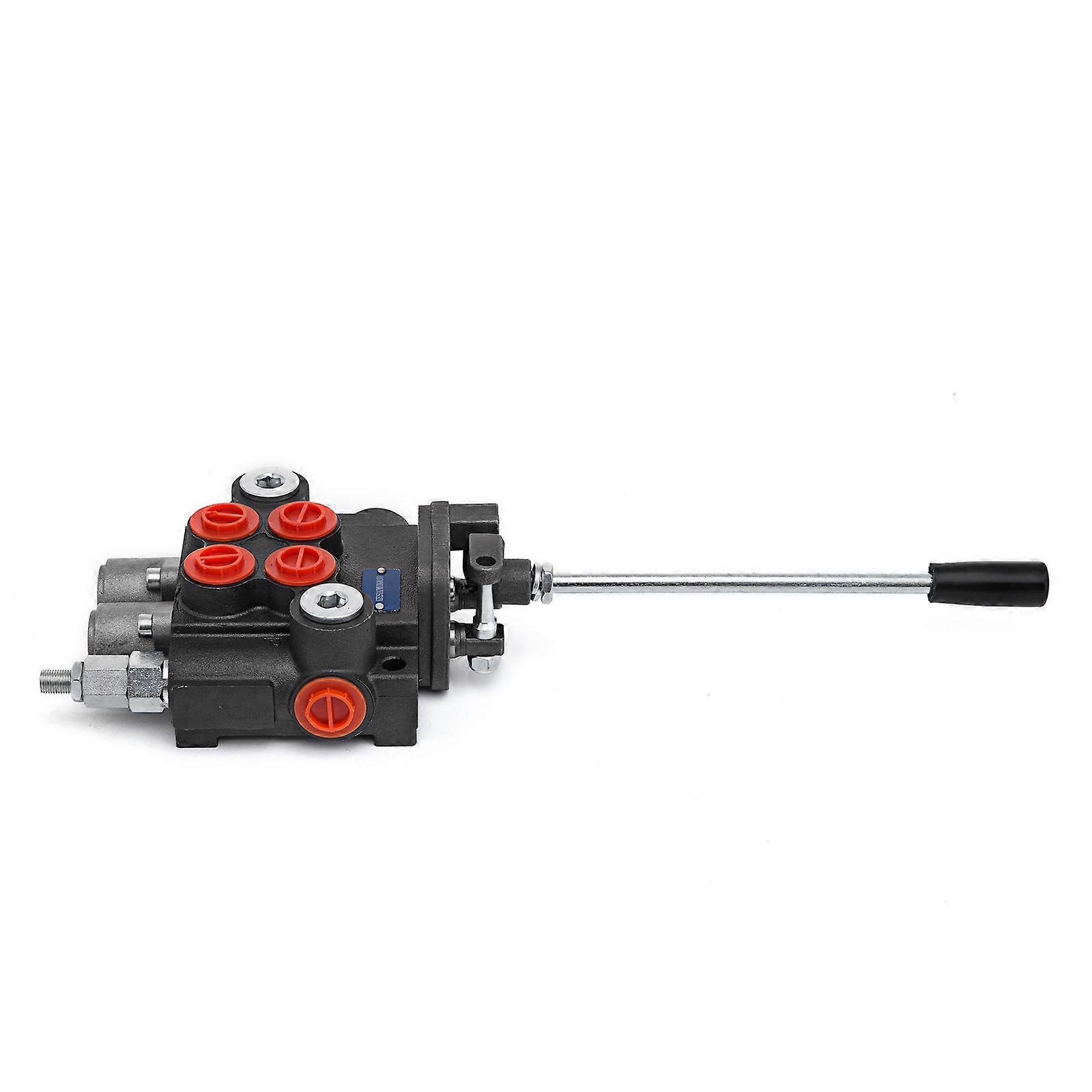 Hydraulic Valve 2 Spool Hydraulic Joystick Control Valve 11gpm Directional Control Valve Double Acting for Tractors Loaders Tanks
