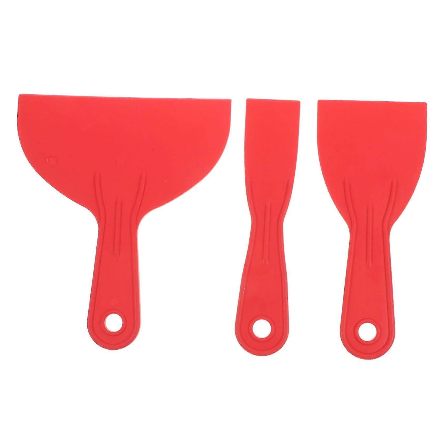 3Piece Putty Spatula Set, Plastic Flexible Tool for Spackling, Wallpapering, and Painting to Remove Wall Irregularities for Precise Applications