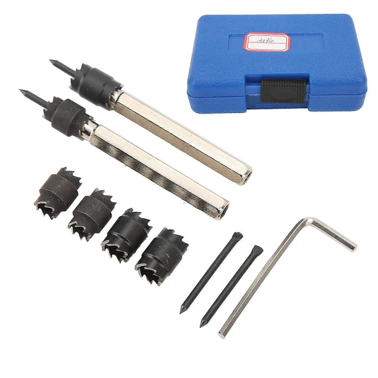 Power Drill Spot Weld Cutter Set 9 Pcs 3/8in 5/16in Bits
